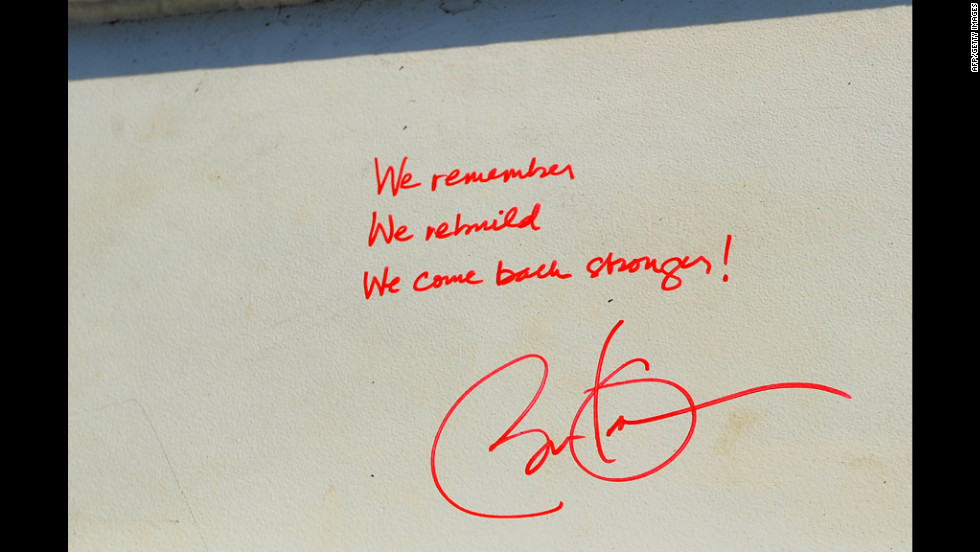 Image result for Obama signs girder for Freedom Center