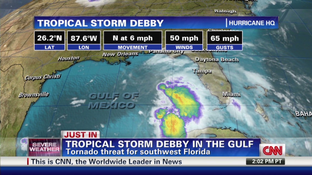 Tropical Storm Debby Spawns Fatal Tornado In Florida, Drenches Coast - CNN