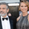 oscars George Clooney and Stacy Keibler