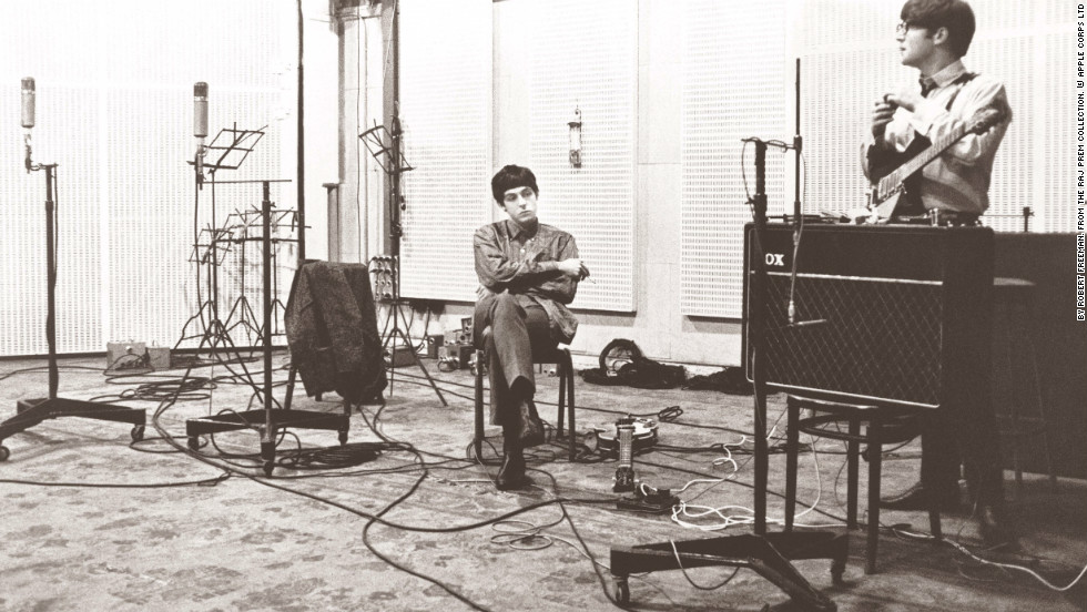 Paul McCartney and John Lennon are recording &quot;With the Beatles,&quot; their second studio album, in 1963 at Abbey Road Studios in northwest London. Other bands to have recorded at the legendary studios, which opened in 1931, include Pink Floyd, Mick Jagger, Oasis and Blur.