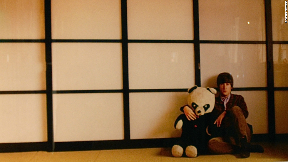 This picture, taken in around 1965, shows Lennon holding his son Julian&#39;s toy panda in a Japanese room. The print is has become one of the top sellers in the collection. 