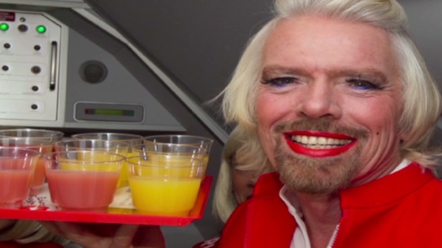 Richard Branson Does Drag After Losing Bet