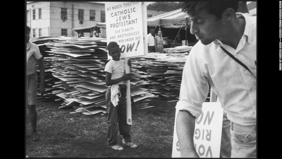 August 28, 1963, was one of the most important days for the civil rights movement. Over 200,000 people gathered on the National Mall in Washington to hear Martin Luther King Jr. deliver his famous &quot;I Have a Dream&quot; speech from the steps of the Lincoln Memorial. Magnum photographer Leonard Freed (1929-2006) was there documenting that historic day.