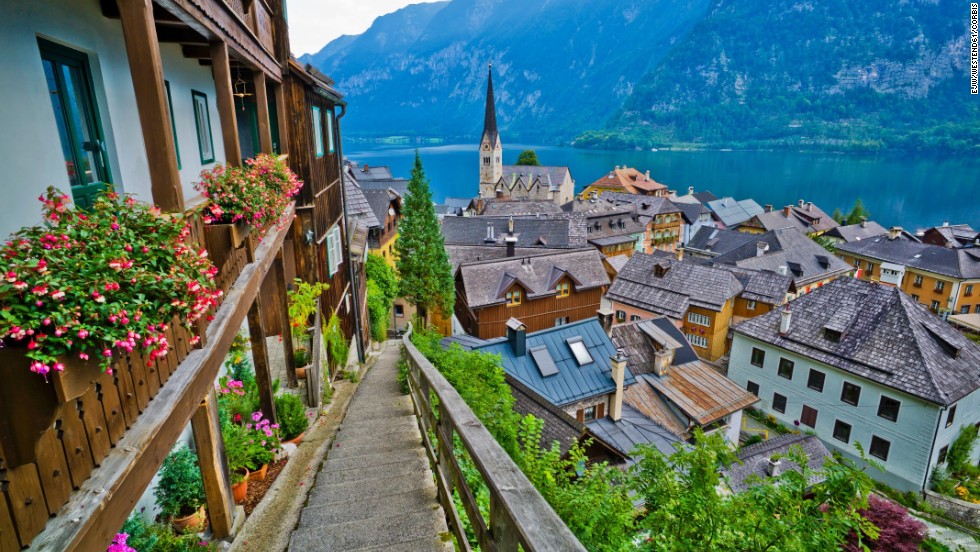 picturesque mountain europe cities