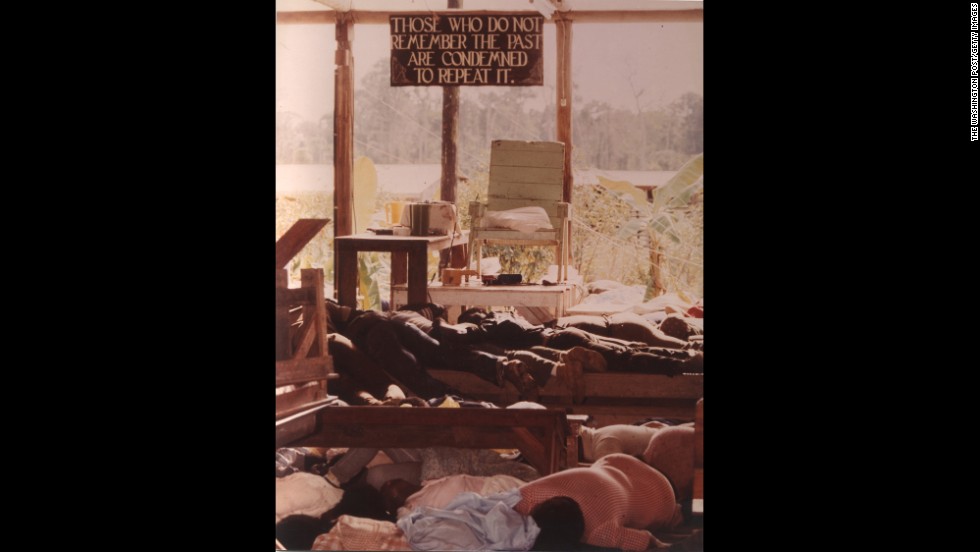 Inside the People's Temple in Jonestown. More than 900 Americans died in a murder-and-suicide ritual at the People's Temple agricultural mission.