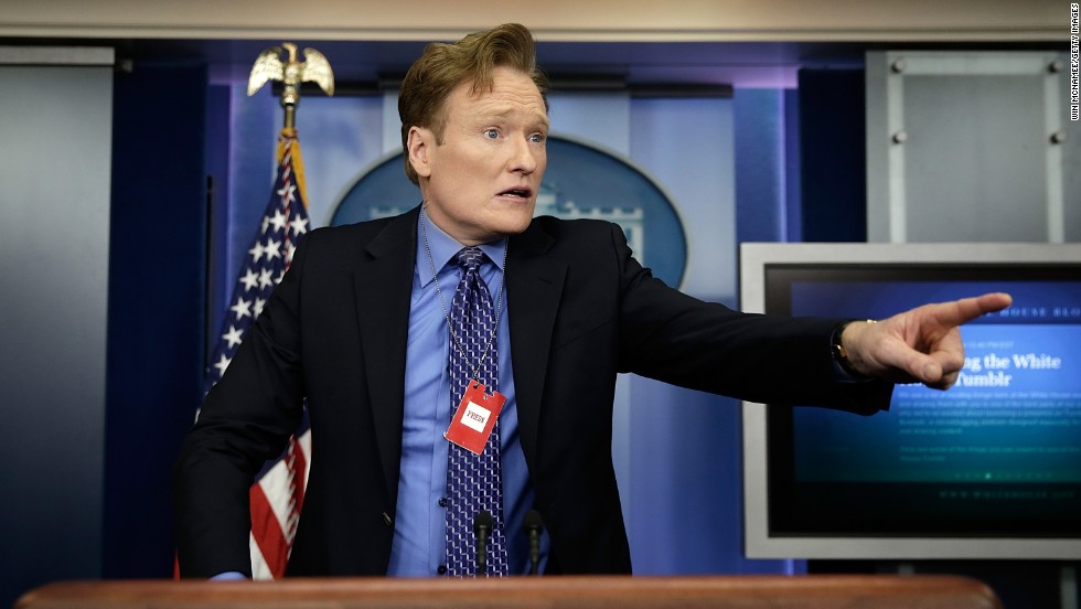 Television host and comedian Conan O'Brien turned 50 on April 18.