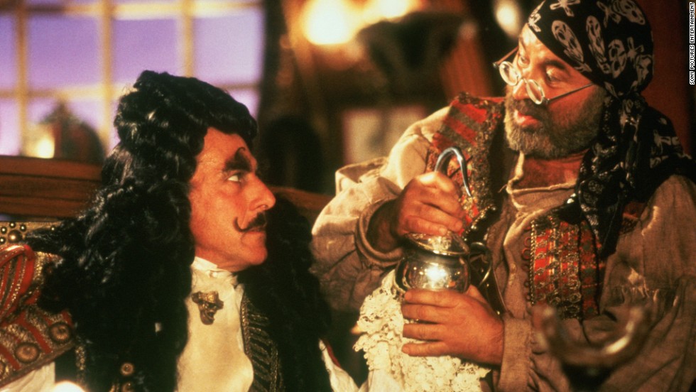 In 1991's <strong>"Hook,"</strong> Hoskins plays Smee, the assistant to the evil Captain Hook (Dustin Hoffman).