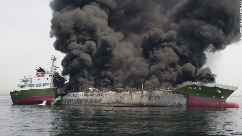 1 Missing After Explosion Sparks Fire On Oil Tanker Off Japan Coast ...