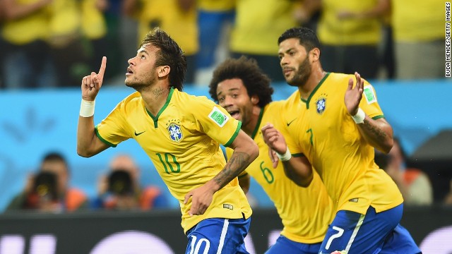 World Cup: Neymar double gives Brazil a nervy opening win ... - 640 x 360 jpeg 73kB