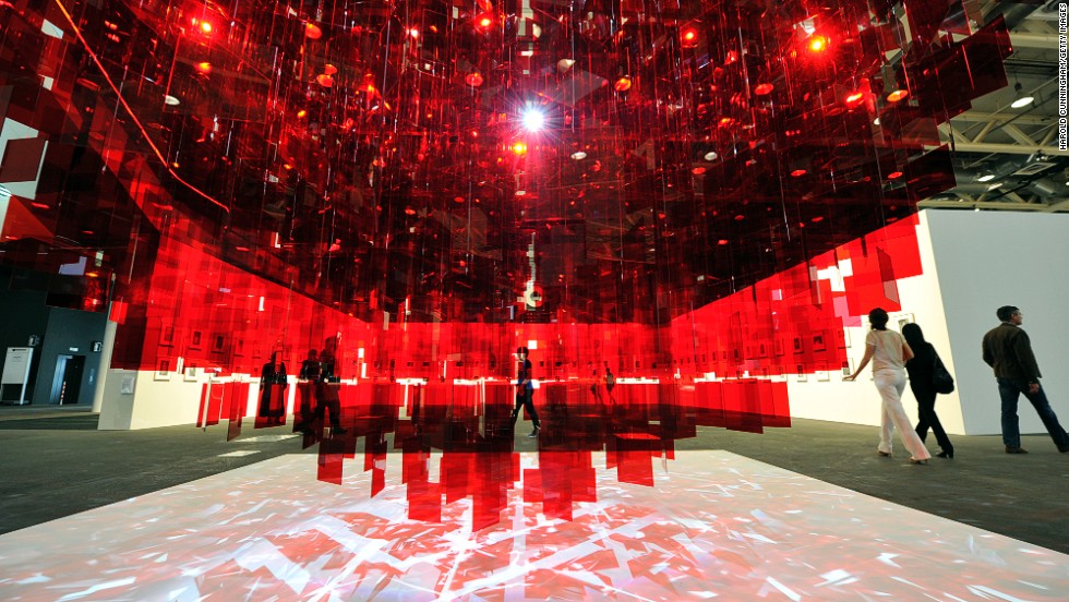 <em>"Continuel Mobile - Sphere rouge" (2001 - 2013) by French-Argentinean artist Julio Le Parc</em><br /><br />The Unlimited sector is where works whose size transcends the limits of a traditional art fair booth are housed, and their full scale and impact can be taken in.