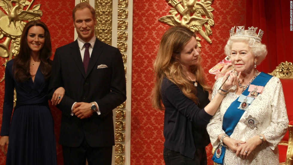 Madame Tussauds London reveals a wax figure of the Queen in May 2012.