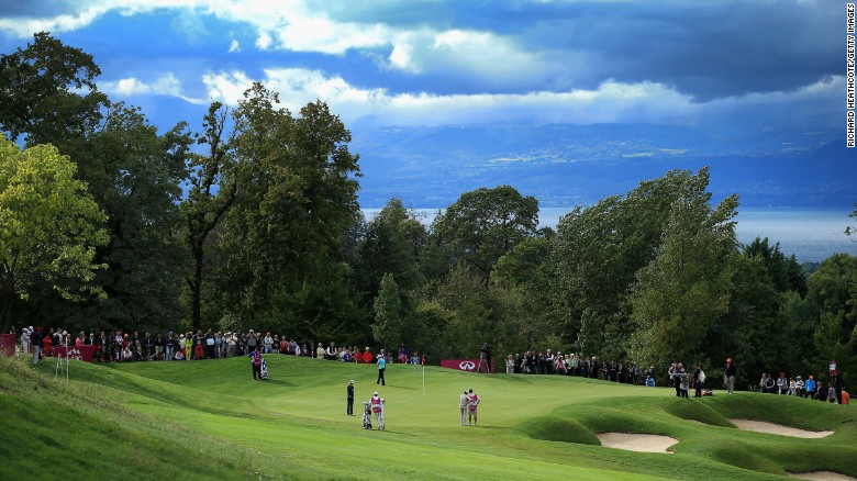 The Evian Resort Golf Club, located in Evian-les-Bains, France, is considered one of the most beautiful golf courses in Europe, boasting impressive views over lakes and mountains.