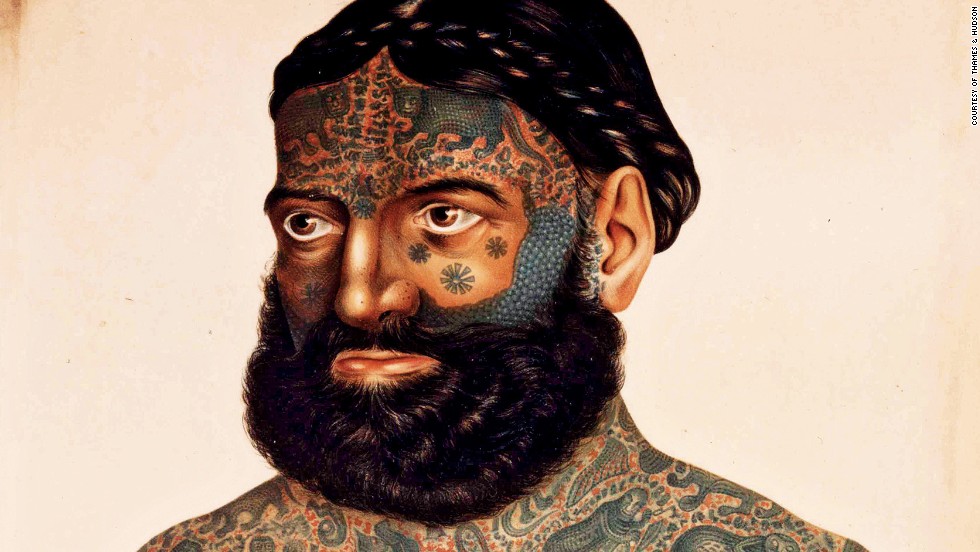 Tattoos have never been more popular, and part of the appeal lies in the rich variety of body-art traditions of the past. This portrait shows a heavily tattooed 19th-century man known as &quot;the Turk.&quot; He was an act in Barnum&#39;s, a European traveling circus. His tattoos were in the Burmese style, and he was said to have been kidnapped by the &quot;barbarians&quot; of Asia and forcibly tattooed.