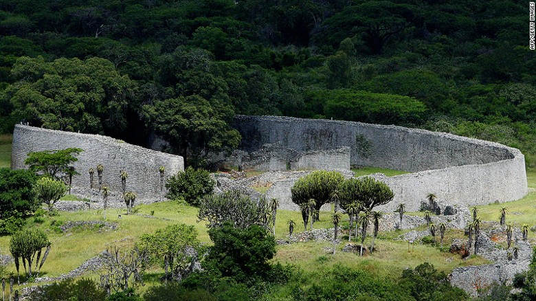 <strong>Great Zimbabwe, Zimbabwe:</strong> As the kingdom of Great Zimbabwe grew into a trading empire from the 11th century, a royal complex expanded creating a terraced palace. Today, massive walls and narrow passages -- usually deserted -- still stand on the hilltop at Great Zimbabwe.