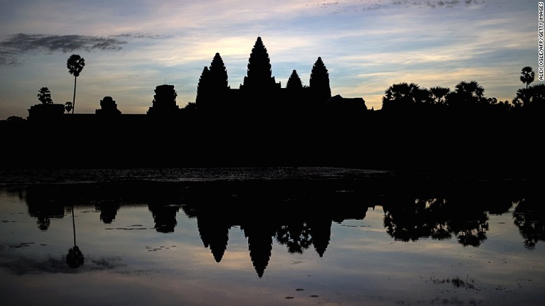 So beautiful, so misunderstood. To get this sunrise shot, you're going to be fighting with a few hundred other tourists, all crowded around Angkor Wat's moat.  