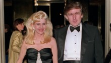 Trump and his wife, Ivana, arrive at a social engagement on December 4, 1989, in New York.