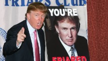 Trump attends the Donald Trump Friars Club Roast Luncheon at the New York Hilton on October 15, 2004, in New York City.
