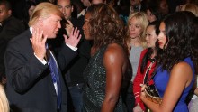 Trump and professional tennis player Serena Williams attend the Gucci cocktail party for the Foundation For the Advancement of Women Now at Gucci Fifth Avenue on September 16, 2009, in New York City.