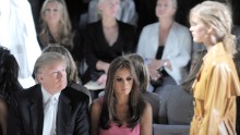 Trump and his wife, Melania, attend the Michael Kors Spring 2011 fashion show during Mercedes-Benz Fashion Week at The Theater at Lincoln Center on September 15, 2010, in New York City.
