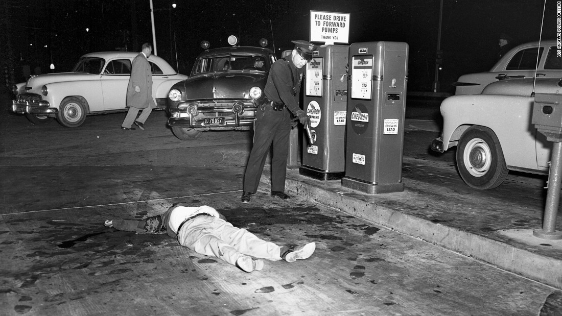 Los Angeles crime scenes in 1953