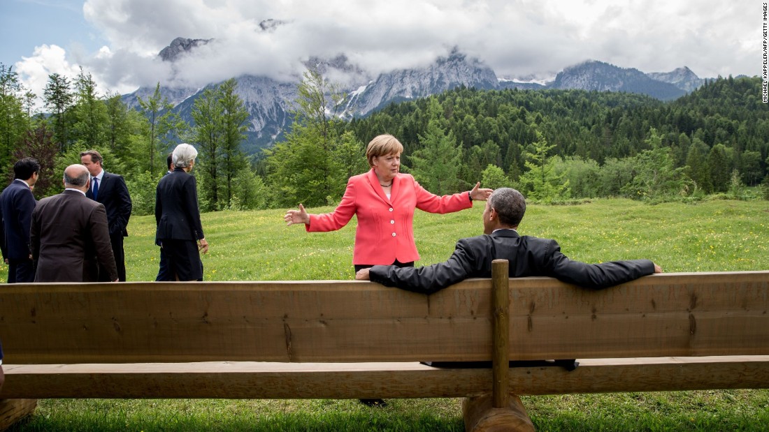 Barack Obama Angela Merkel Enjoy View In Germany Cnnpolitics