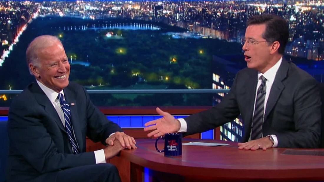 Biden On Colbert Shockingly Frank And Noble Cnn 