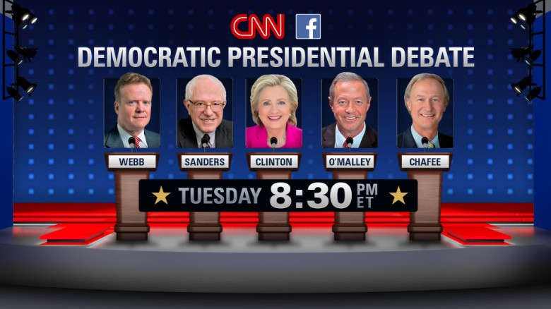 Democratic Debate 2015 Cnn Releases Podium Order Cnnpolitics