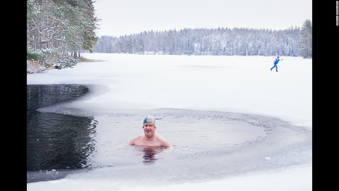 Ice swimming in Finland