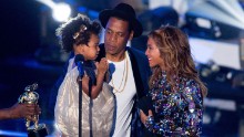Rapper Jay Z and singer Beyoncé, seen here with daughter Blue Ivy Carter in 2014, are adding to their family. The singer <a href="https://www.instagram.com/p/BP-rXUGBPJa/" target="_blank">announced on Instagram</a> she is pregnant with twins.