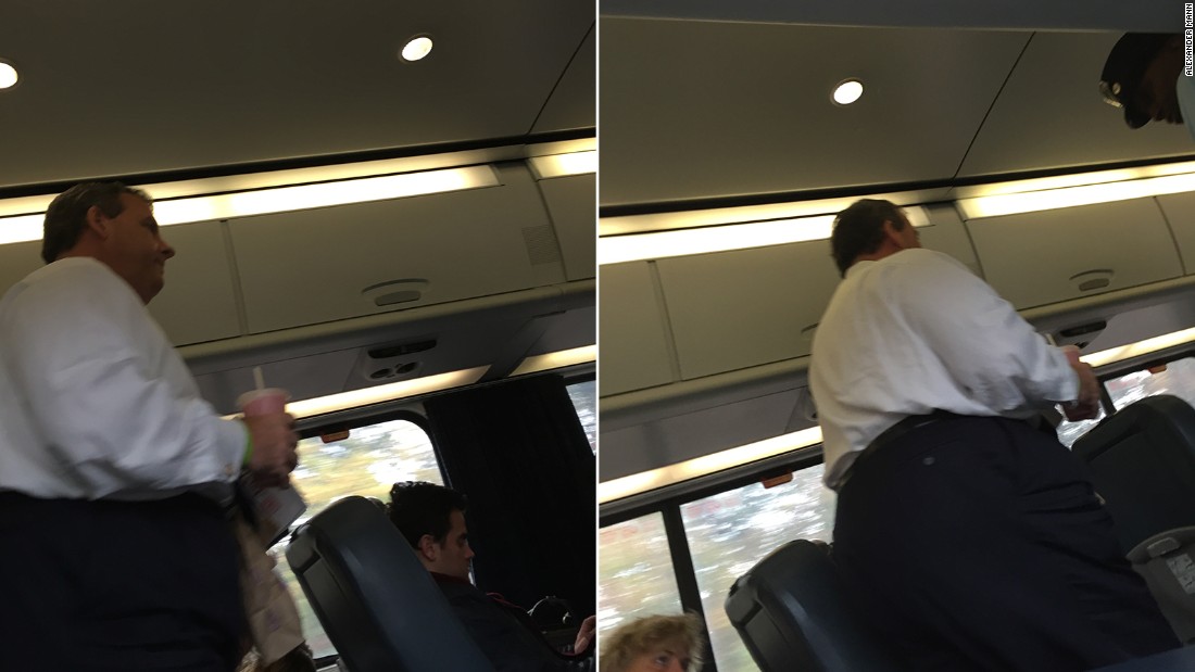 Noisy Christie exits Amtrak �quiet car� after complaints
