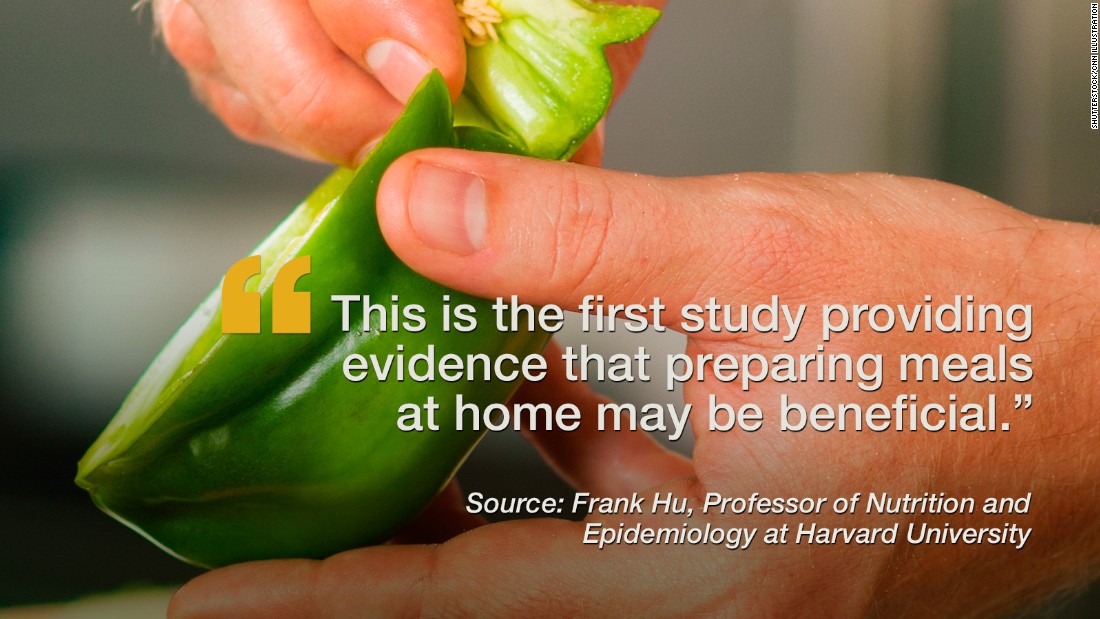 preparing home cooked meals lowers a person's risk of developing type ...