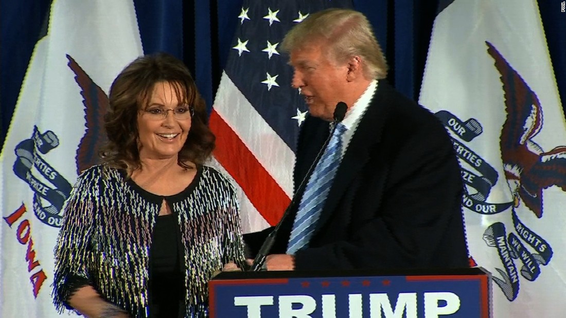 Sarah Palin Trump will 'kick ISIS' ass' CNN Video