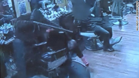 Dramatic Video Shows Gunmen Storm Into Barbershop - CNN Video