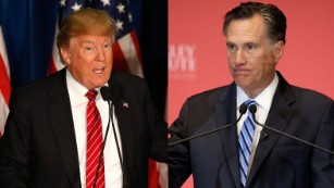 The Donald Trump vs. Mitt Romney fight — In one minute
