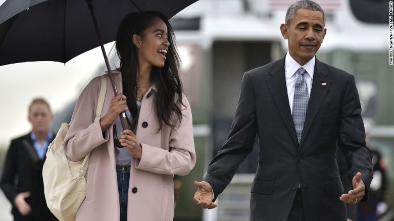 Image result for Barack Obama and Malia Obama