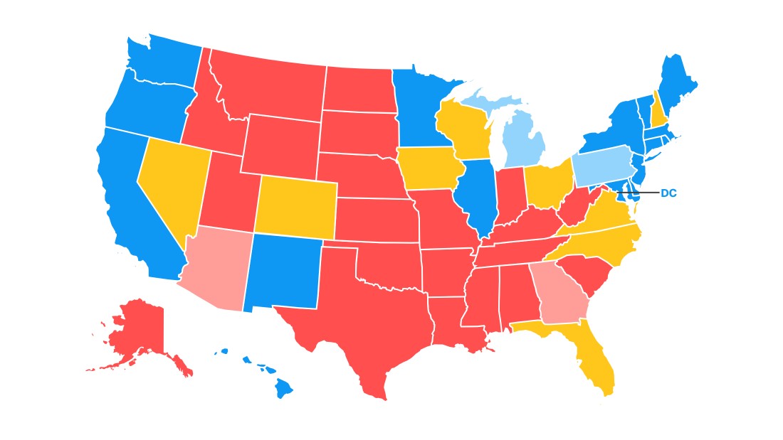 Road To 270 Cnns General Election Map 