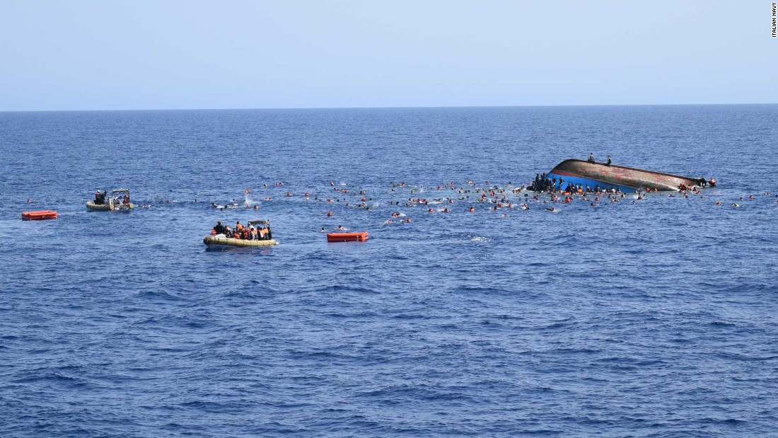 Libya Migrants Ship Capsizes In Mediterranean