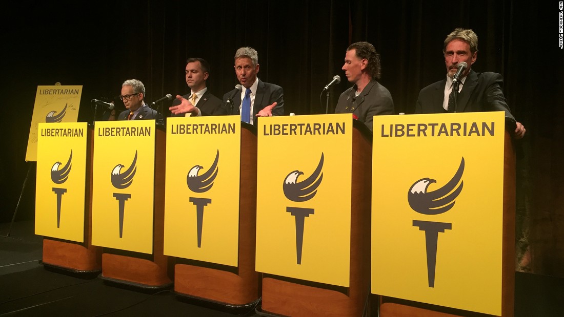 Libertarian Party Convention Gary Johnson tested