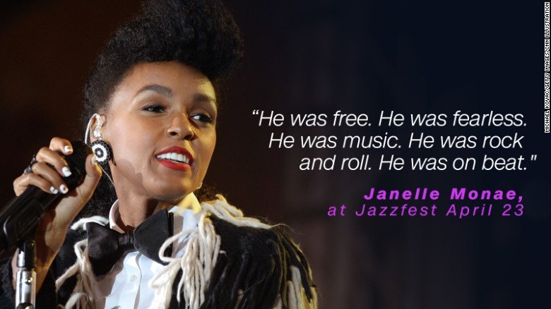 Janelle Monae was a protege of Prince and called him fearless.