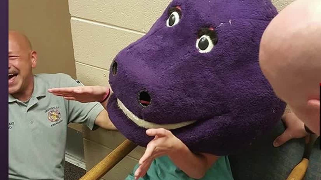 barney costume head