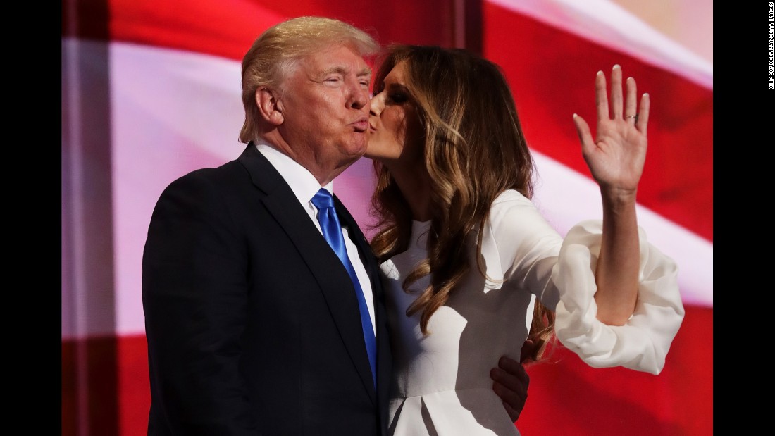 Image result for melani and donald trump kiss