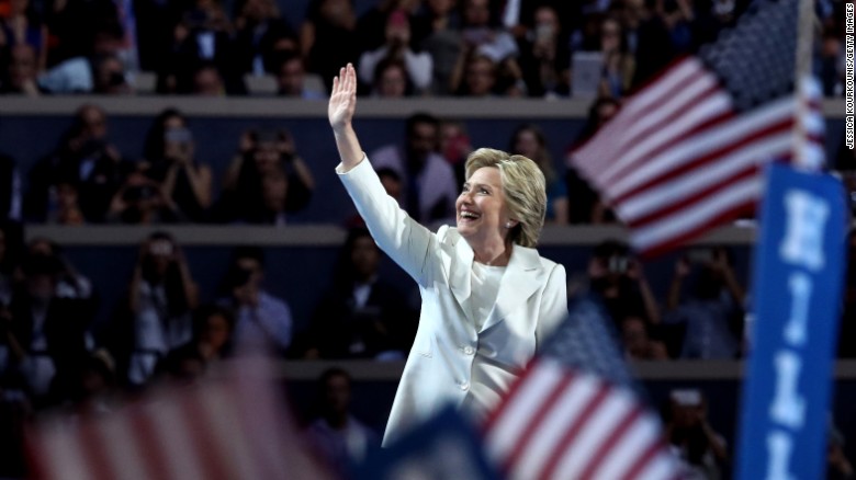 Key moments in Hillary Clinton&#39;s acceptance speech