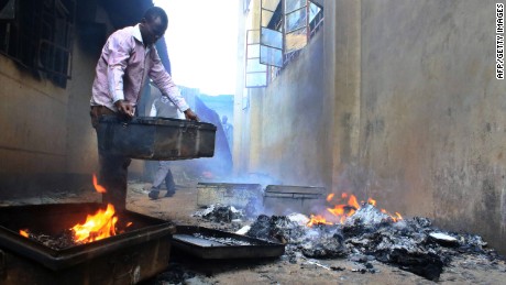 Image result for fire in school in kenya
