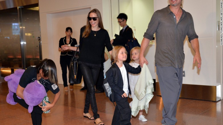 Image result for Angelina Jolie and Brad Pitt's custody tangle