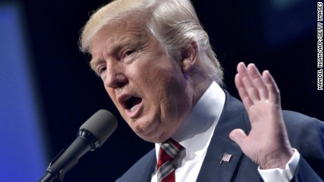 Republican presidential nominee Donald Trump speaks at the Shale Insight conference at the David L. Lawrence Convention Center in Pittsburgh, Pennsylvania on September 22, 2016.