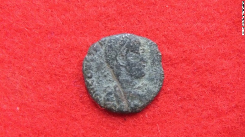 Ten ancient Roman and Ottoman coins were <a href="http://edition.cnn.com/2016/09/27/luxury/ancient-roman-coins-japan/">recently discovered in castle ruins in Okinawa, Japan</a>. This image shows the front of one of the Roman coins.