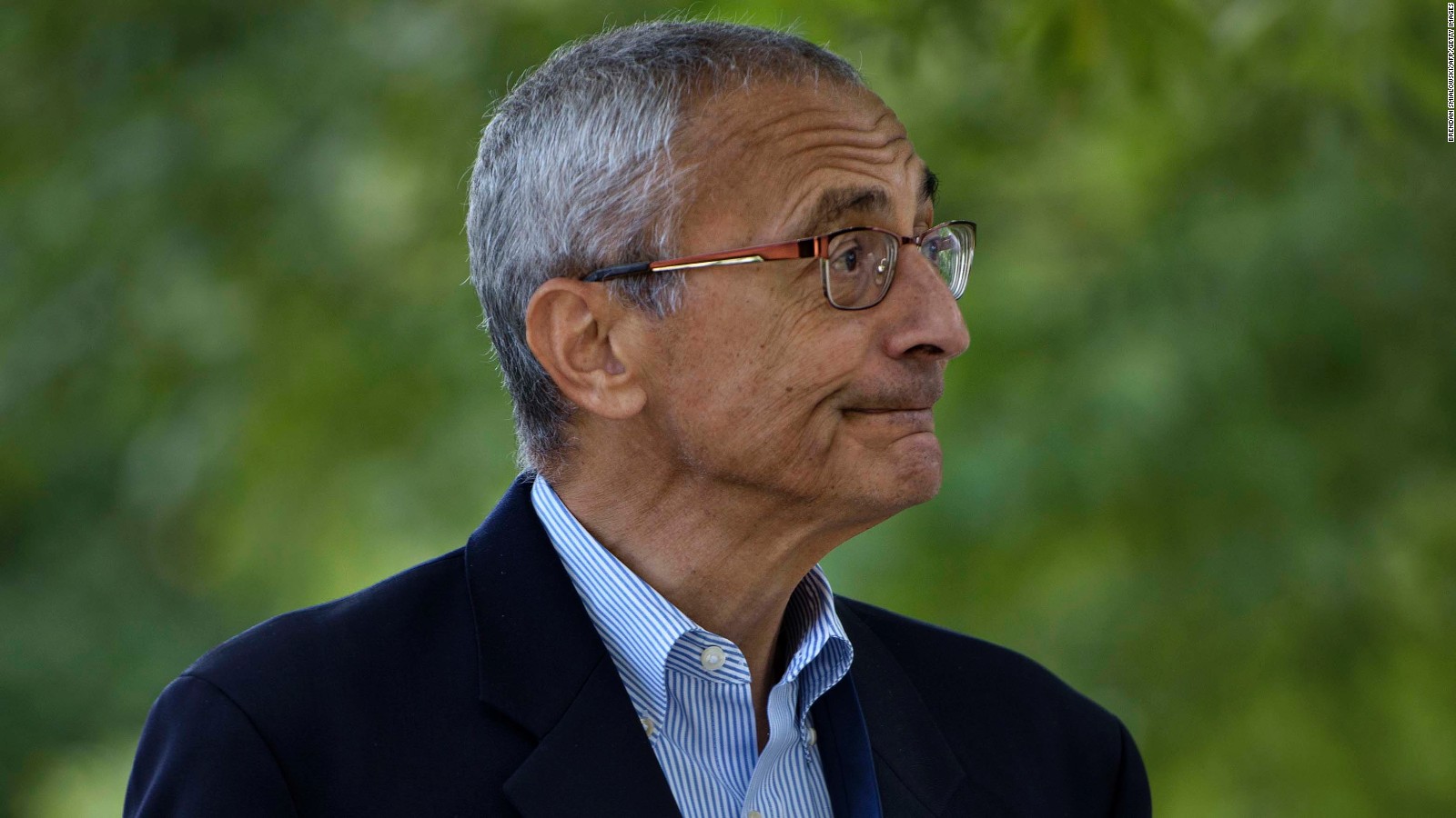 John Podesta, Clinton Campaign Chairman, walks to Democratic presidential nominee Hillary Clinton's Washington DC home October 5, 2016 in Washington, District of Columbia.