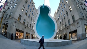 A large-scale new public artwork. &quot;Van Gogh&#39;s Ear,&quot; on display in early 2016 in New York.