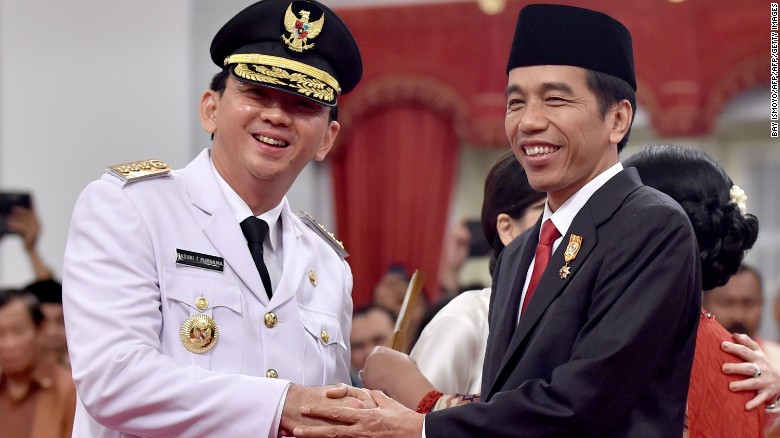 Ahok succeeded Indonesian President Joko Widodo as governor of Jakarta in 2014.