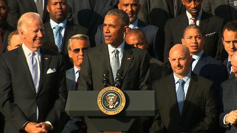 Obama welcomes Cleveland Cavaliers to White House